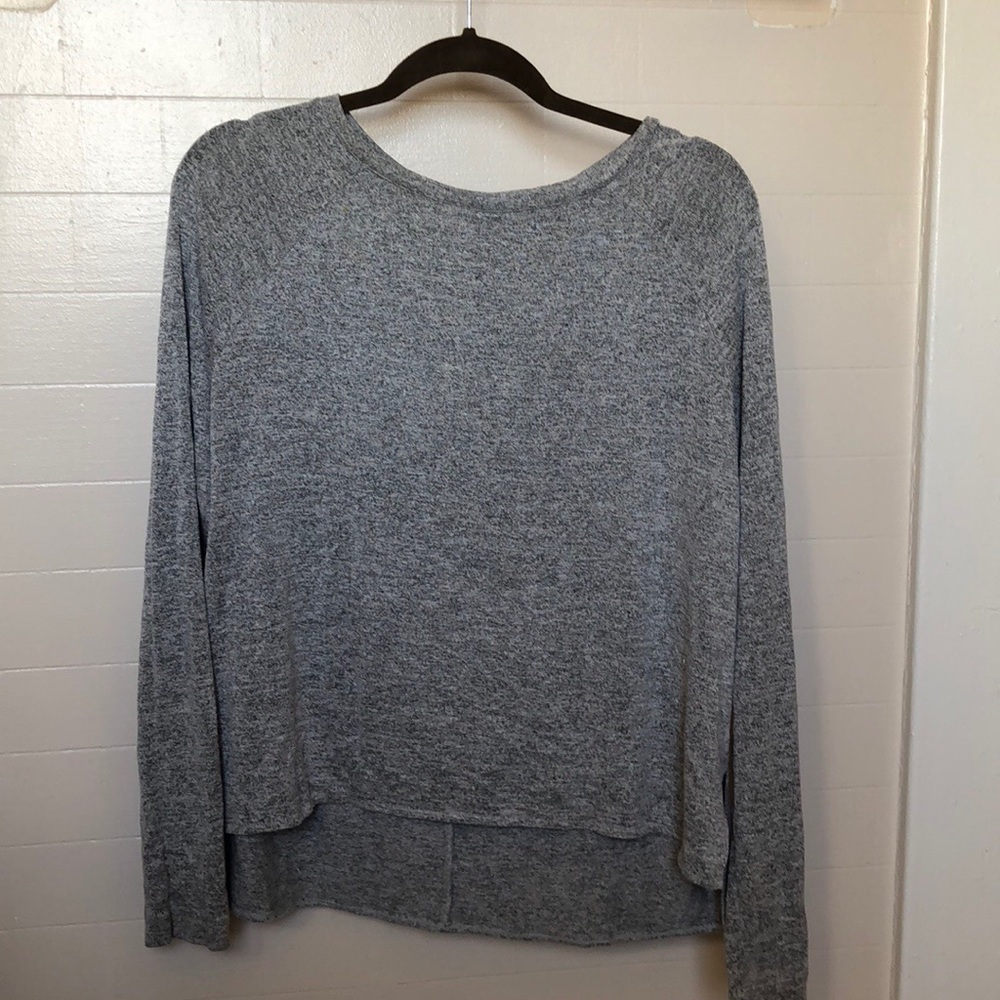Grey long sleeve top